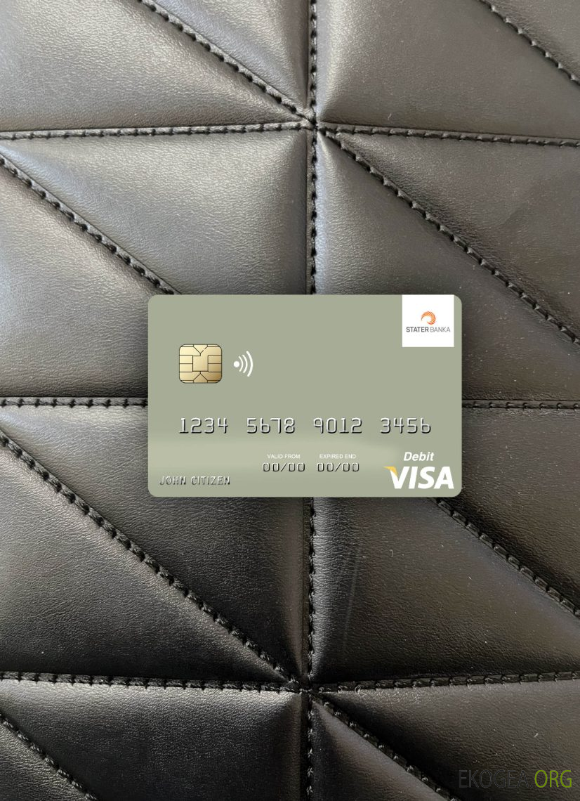 Macédoine du Nord Stater Banka AD Kumanovo visa carte de débit photolook ,